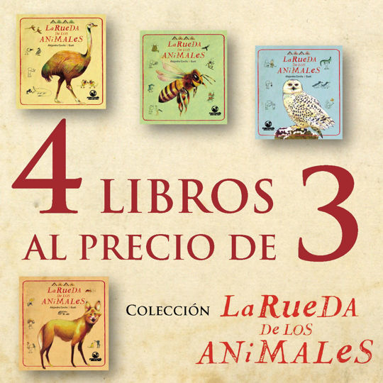 Imagen de Pack Colección La Rueda de los Animales 4 x 3